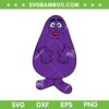 Grimace Silhouette SVG PNG, Cute Grimace Mcdonald's SVG, Grimace Mcdonalds Cartoon DXF SVG PNG EPS
