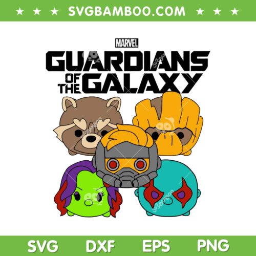 Guardians Of The Galaxy Volume 3 SVG PNG, Chibi Head Guardians Galaxy SVG, Marvels Characters DXF SVG PNG EPS