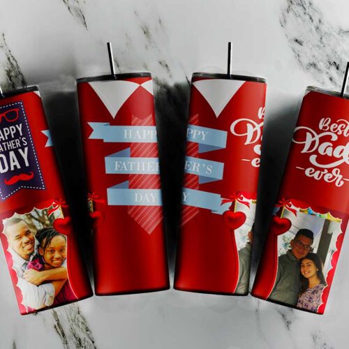 Happy Fathers Day Tumbler Wrap Designs Customized PNG, Best Dad Ever 20oz Skinny Tumbler Template PNG, Funny Dad Tumblers Digital Design