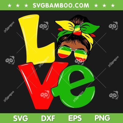 Black Girl Love Juneteenth SVG PNG, Happy Juneteenth Day SVG, Independence Day Black Women DXF SVG PNG EPS