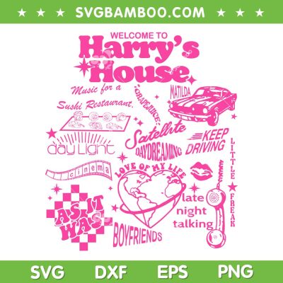 Harry House Albums SVG PNG, Harry Styles Love On Tour 2023 SVG, Welcome To Harry's House DXF SVG PNG EPS Harry House Albums SVG PNG, Harry Styles Love On Tour 2023 SVG, Welcome To Harry's House DXF SVG PNG EPS