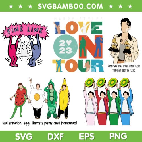 Harry Styles Love On Tour SVG Bundle, Harry's House SVG Bundle, Harry Styles Concert DXF SVG PNG EPS