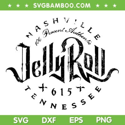Jelly Roll Nashville SVG PNG, Jelly Roll 2023 Tour SVG, Singer Country DXF SVG PNG EPS Jelly Roll Nashville SVG PNG, Jelly Roll 2023 Tour SVG, Singer Country DXF SVG PNG EPS