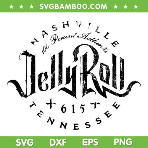 Jelly Roll Nashville SVG PNG, Jelly Roll 2023 Tour SVG, Singer Country DXF SVG PNG EPS