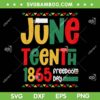 Juneteenth 1865 Freedom Day SVG PNG, Celebrate Black History SVG, Juneteenth Celebrate DXF SVG PNG EPS
