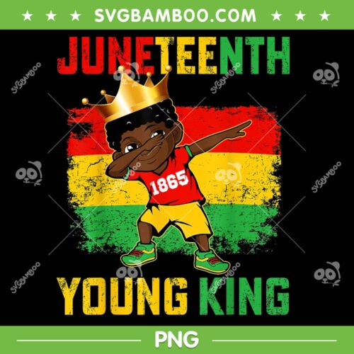 Juneteenth Young King PNG, Kids Dabbing Juneteenth Celebrating 1865 PNG, Juneteenth Black King PNG