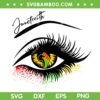Juneteeth Eyes Color SVG PNG, Juneteenth Eye Black History SVG, Black Woman DXF SVG PNG EPS