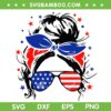 Messy Bun 4th Of July SVG PNG, Women Sunglasses American Flag SVG, USA Patriotic DXF SVG PNG EPS Messy Bun 4th Of July SVG PNG, Women Sunglasses American Flag SVG, USA Patriotic DXF SVG PNG EPS