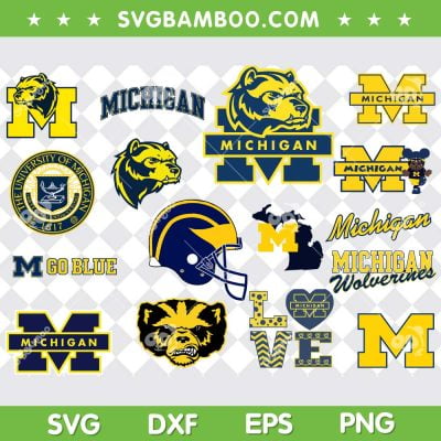 Michigan Wolverines SVG Bundle, Love Michigan Wolverines SVG Bundle, Football Team DXF SVG PNG EPS Michigan Wolverines SVG Bundle, Love Michigan Wolverines SVG Bundle, Football Team DXF SVG PNG EPS