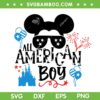 Mickey Mouse All American Boy SVG PNG, Disney Mouse 4th Of July Family SVG, Mickey Fourth Of July DXF SVG PNG EPS