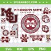 Mississippi State Bulldogs SVG Bundle, Mississippi State University SVG Bundle, NCAA Logo DXF SVG PNG EPS