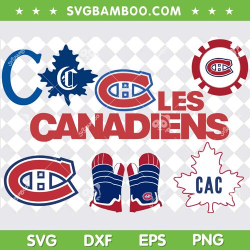 Montreal Canadiens SVG Bundle, Canadiens Logo SVG Bundle, NHL Team DXF SVG PNG EPS