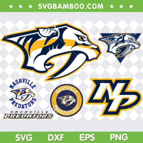 Nashville Predators SVG Bundle, Nashville Predators Team SVG Bundle, NHL Logo DXF SVG PNG EPS