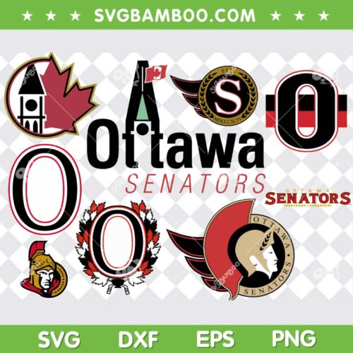 Ottawa Senators SVG Bundle, Ottawa Senators Logo SVG Bundle, NHL Logo DXF SVG PNG EPS