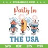 Party In The USA 4th Of July SVG, Summer Family Party USA SVG, Hot dog Fireworks DXF SVG PNG EPS