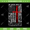 Patriotic Christian Blessed SVG PNG, One Nation Under God 4th Of July SVG, Retro American Flag DXF SVG PNG EPS