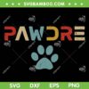 Pawdre Cat Dad SVG PNG, Fathers Day Retro SVG, Paws Cats Funny DXF SVG PNG EPS