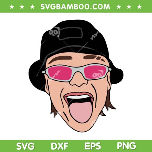 Peso Pluma Head SVG PNG, 2023 Tour Peso Pluma SVG, Peso Pluma Tongue DXF SVG PNG EPS