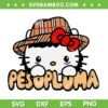 Peso Pluma Hello Kitty SVG PNG, Peso Pluma Tour SVG, Kitty Peso Pluma Buberry Cute DXF SVG PNG EPS