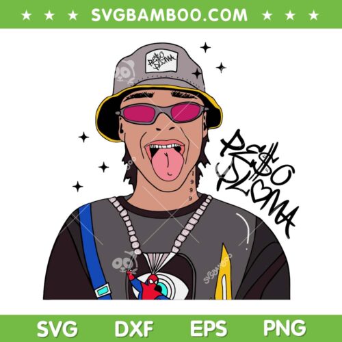 Peso Pluma SVG PNG, 2023 Tour Peso Pluma SVG, Tongue Rapper Pluma DXF SVG PNG EPS