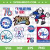 Philadelphia 76ers SVG Bundle, NBA Philadelphia 76ers SVG Bundle, NBA Team DXF SVG PNG EPS