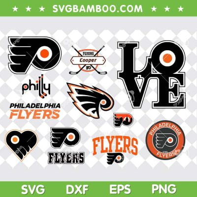 Philadelphia Flyers SVG Bundle, Philadelphia Flyers NHL SVG Bundle, Flyers Hockey Logo DXF SVG PNG EPS