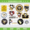 Pittsburgh Penguins SVG Bundle, Pittsburgh Penguins Logo SVG Bundle, Hockey Sports DXF SVG PNG EPS