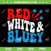 Red White Bluey 4th Of July SVG PNG, Retro Wavy Text SVG, July 4th Quote DXF SVG PNG EPS Red White Bluey 4th Of July SVG PNG, Retro Wavy Text SVG, July 4th Quote DXF SVG PNG EPS