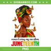 Remembering My Ancestors Juneteenth PNG, Black Women Butterfly Celebrate Juneteenth PNG, Butterfly Juneteenth PNG