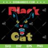 Retro Black Cat SVG PNG, Black Halloween Cat SVG, Funny Lover Cat DXF SVG PNG EPS