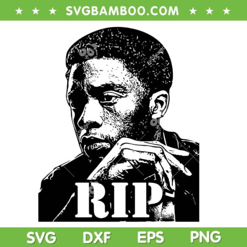 Rip Chadwick Boseman SVG PNG, Black Panther Essential SVG, Rip 1977 2020 DXF SVG PNG EPS
