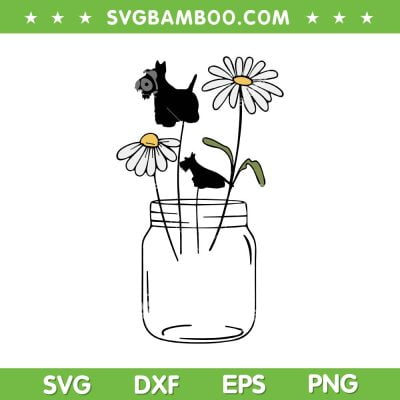 Scottie Mom Scottish Terrier Flower SVG PNG, Scottish Terrier Dog And Flower SVG, Scottie Dog DXF SVG PNG EPS Scottie Mom Scottish Terrier Flower SVG PNG, Scottish Terrier Dog And Flower SVG, Scottie Dog DXF SVG PNG EPS