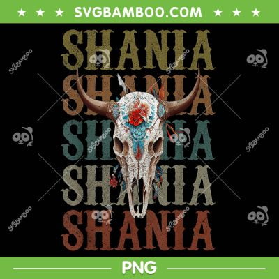 Shania Bull Skull Vintage PNG, Retro Skull Bull With Flower PNG, Shania Cow Skull PNG Shania Bull Skull Vintage PNG, Retro Skull Bull With Flower PNG, Shania Cow Skull PNG