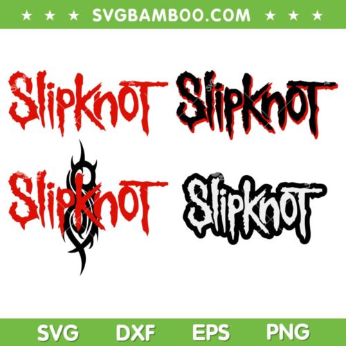 Slipknot Logo SVG Bundle, Rock Band SVG Bundle, Music Rock Legends Logo DXF SVG PNG EPS