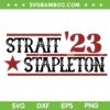 Stapleton Strait Vintage SVG PNG, Country Cowboy Western Retro SVG, Strait 23 Stapleton DXF SVG PNG EPS