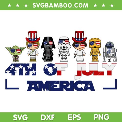 Star Wars 4th of July America SVG PNG, The Mandalorian 1776 Patriotic SVG, Star Wars American Flag DXF SVG PNG EPS