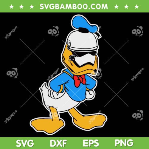 Stormtrooper Firstorder Donald SVG PNG, Stormtrooper Duck SVG, Disney Stormtrooper DXF SVG PNG EPS