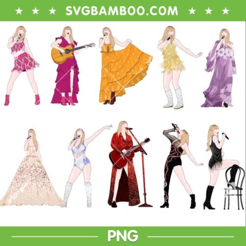 Taylor Swift The Eras 2023 Tour Bundle PNG, Fashion Taylor Swift Bundle PNG, The Eras Tour 2023 Bundle PNG