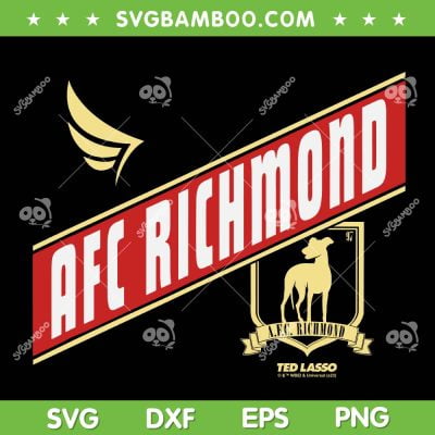 Ted Lasso AFC Richmond Crossed Logo SVG PNG, Coach Ted Lasso 2023 SVG, AFC Richmond DXF SVG PNG EPS