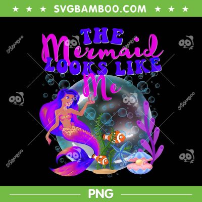 The Mermaid Looks Like Me PNG, Black Ariel The Little Mermaid PNG, Disney Ariel PNG