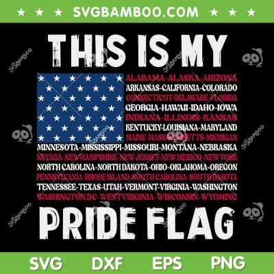 This Is My Pride Flag USA SVG PNG, US Flag Patriotic SVG, 4th Of July DXF SVG PNG EPS This Is My Pride Flag USA SVG PNG, US Flag Patriotic SVG, 4th Of July DXF SVG PNG EPS