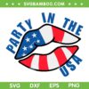 USA Lips SVG PNG, Party In The USA Lips American Flag SVG, Lips Patriotic DXF SVG PNG EPS USA Lips SVG PNG, Party In The USA Lips American Flag SVG, Lips Patriotic DXF SVG PNG EPS
