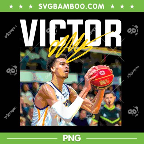 Victor Wembanyama Signature San Antonio PNG, Basketball Player Victor Wembanyama PNG, Basketball Team PNG