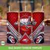 Washington Capitals Tumbler 20oz Skinny PNG, Washington Capitals Logo Tumbler Wrap PNG, NHL Sport Team Tumbler Template PNG