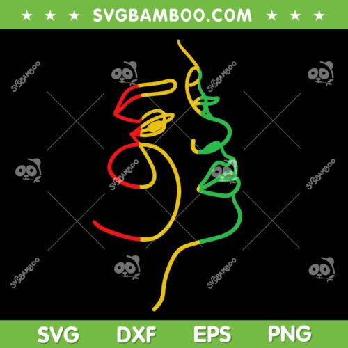 Womens Face Abstract Juneteenth Art SVG PNG, Black History Women African SVG, African American DXF SVG PNG EPS
