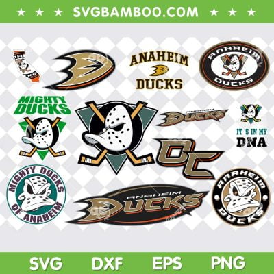 Anaheim Ducks SVG Bundle, Mighty Ducks Of Anaheim SVG Bundle, Its In My DNA DXF SVG PNG EPS