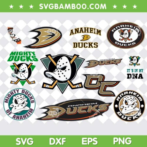 Anaheim Ducks SVG Bundle, Mighty Ducks Of Anaheim SVG Bundle, Its In My DNA DXF SVG PNG EPS