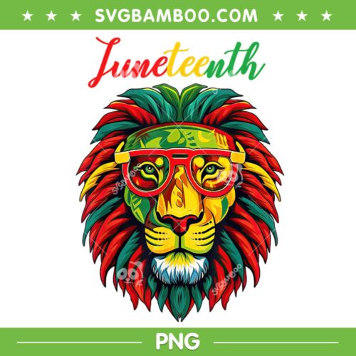 Lion Juneteenth PNG, Women Dress Black History Month PNG, 1865 Juneteenth Lion PNG