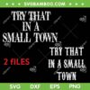 2 Files Try That In A Small Town SVG PNG, Aldean Country Music SVG, Country Music American DXF SVG PNG EPS