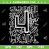 4th Grade Typography SVG PNG, Team Fourth Grade Back To School SVG, 4th Grade Teacher DXF SVG PNG EPS